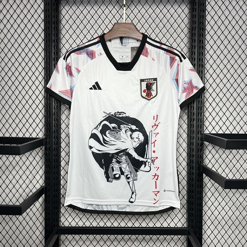 The Titan Hunter Japan x Anime Football Jersey featuring Levi Ackerman