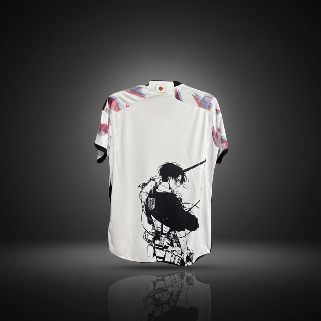 The Titan Hunter Japan Anime Jersey – Premium Studio Shot, back view